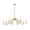 Z-Lite Gianna Chandelier, 8-Light, 60.25 In.W x 23.25 In.H, Modern Gold/White 7509-8-60MGLD - alternate 2